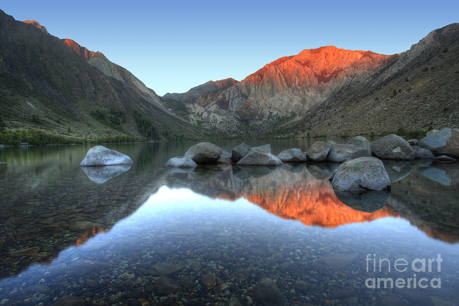 Convict Lake First Light Photograph by Marco Crupi