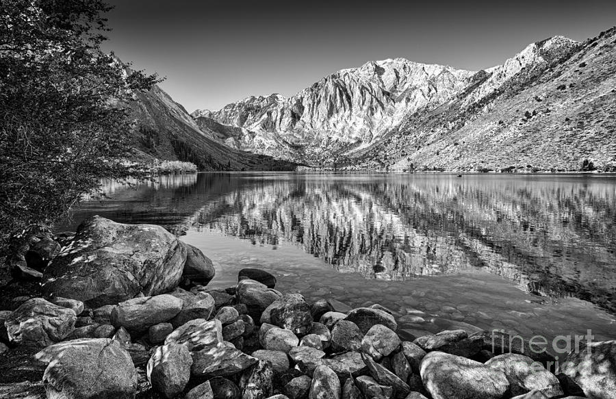Convict Lake In Black And White Photograph by Mimi Ditchie