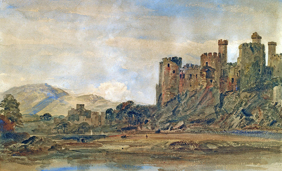 Conway Castle Painting by Peter de Wint