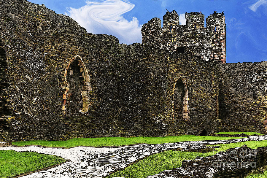 Conwy Castle Painting Photograph by Elvis Vaughn