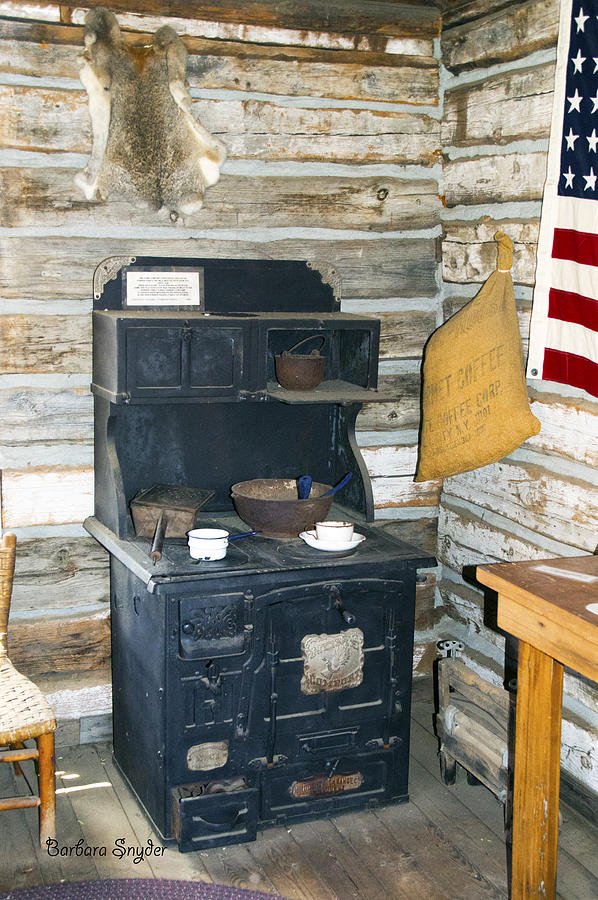 Cook Stove Whiskey Flats Miners Cabin Photograph