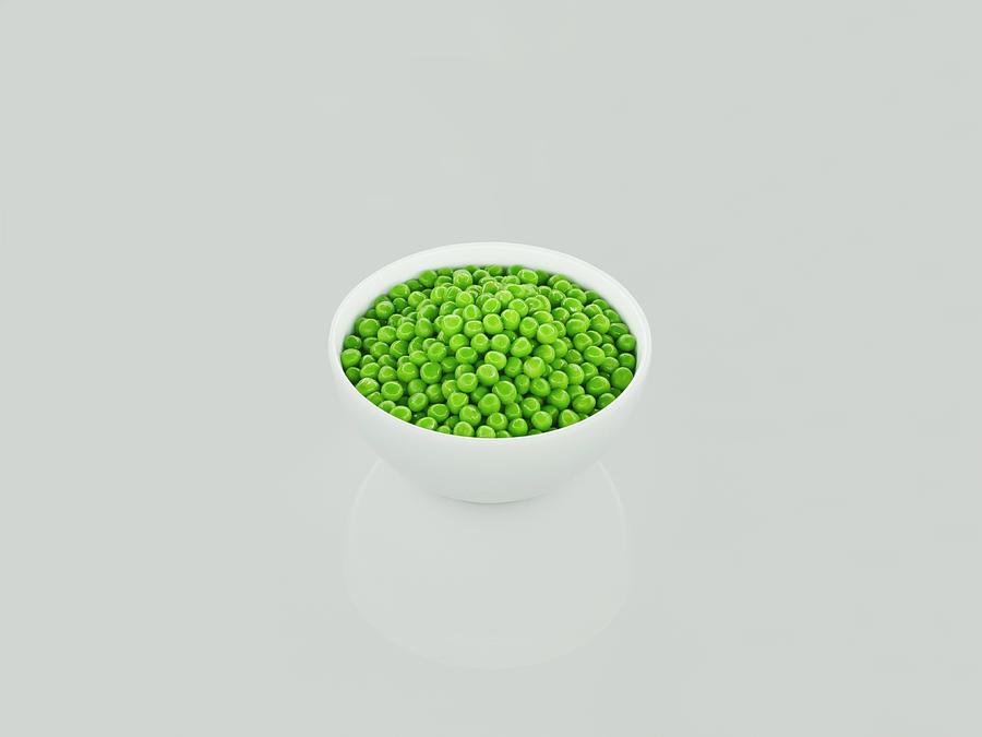 Fruit Photograph - Cooked Peas by Patrick Llewelyn-davies/science Photo Library