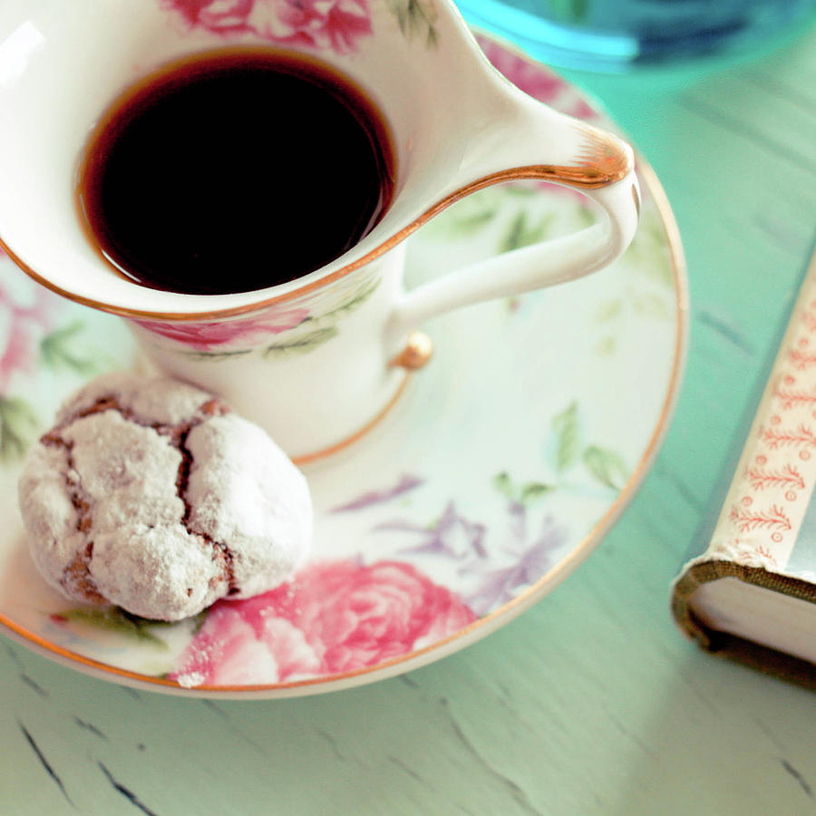 Cookies And Black Coffe Photograph by Carmen Moreno Photography