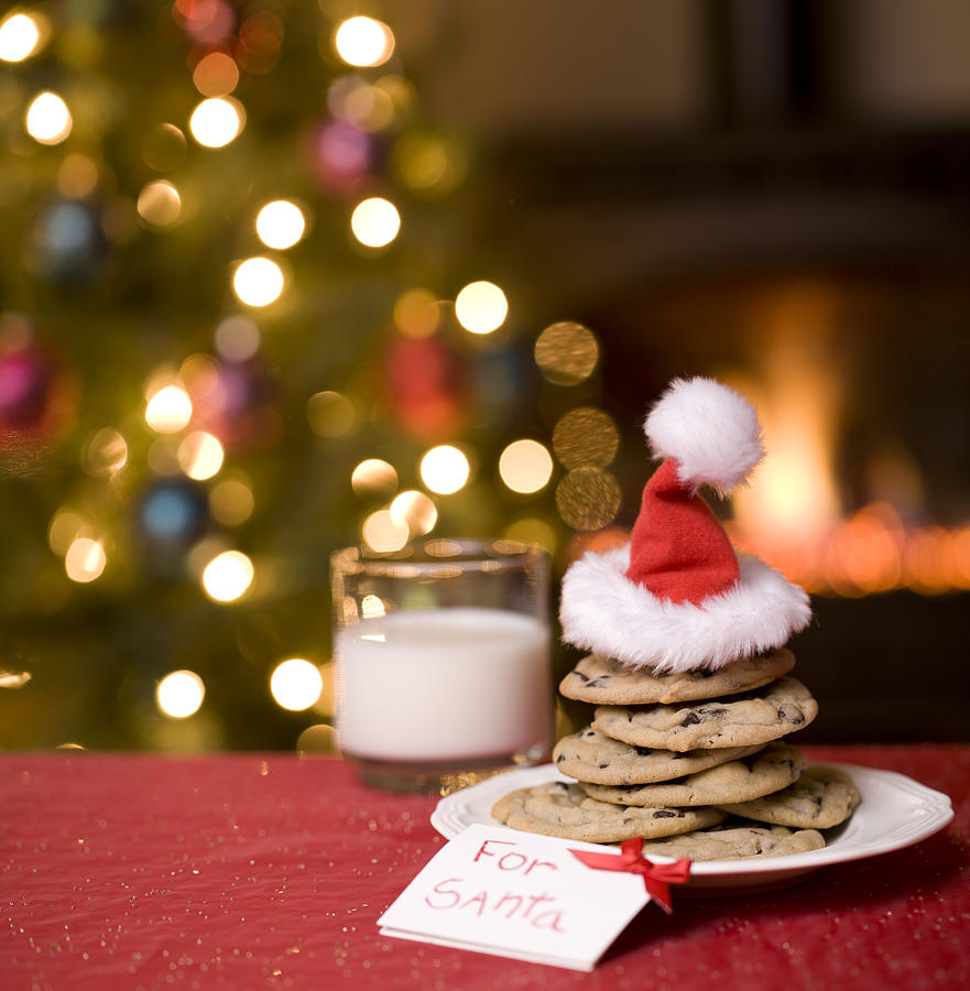 Cookies and Milk for Santa Photograph by Liliboas