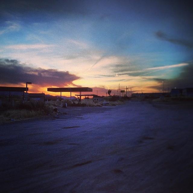 Sunset Photograph - Roadside Arizona by Lizzy Hayashida
