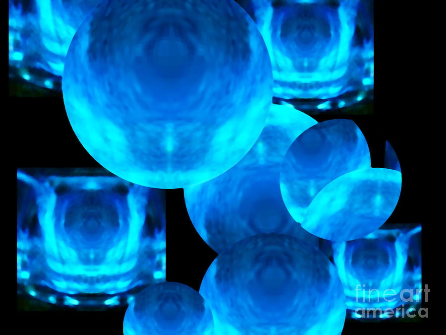 Standard Digital Art - Cool Blue Gum by Gayle Price Thomas