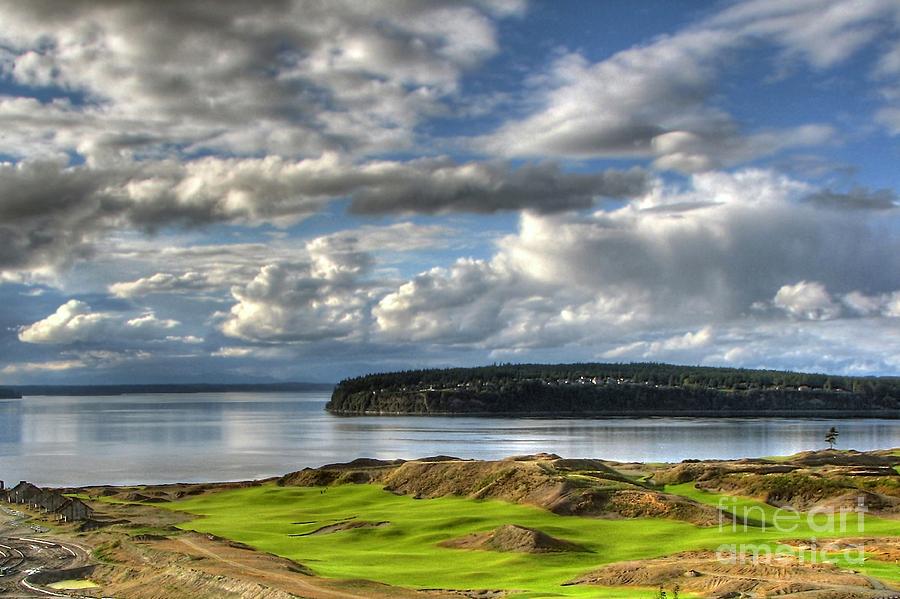 Cool Clouds - Chambers Bay Golf Course Photograph by Chris Anderson