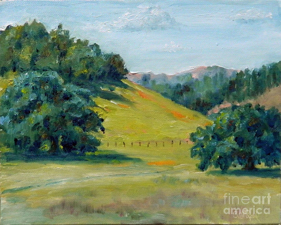 Cool Meadow Painting by William Reed