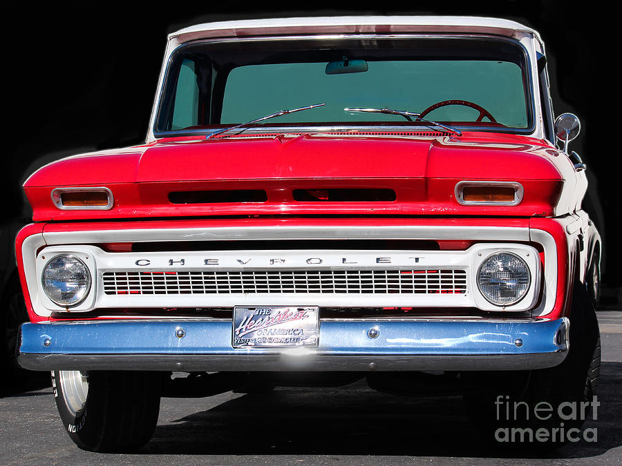 Cool Red Chevy Truck Photograph