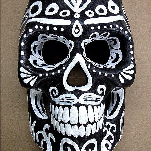 Cool Skull Mask I Painted For A Charity Photograph by Ocean Clark