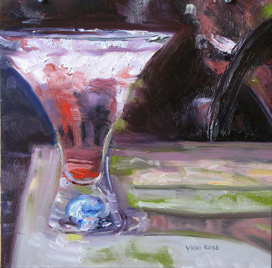Cool Summer Drink Painting by Vicki Ross