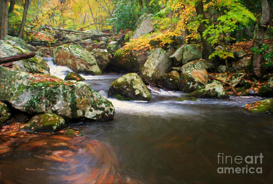 Nature Photograph - Cool Waters of Autumn by Darren Fisher