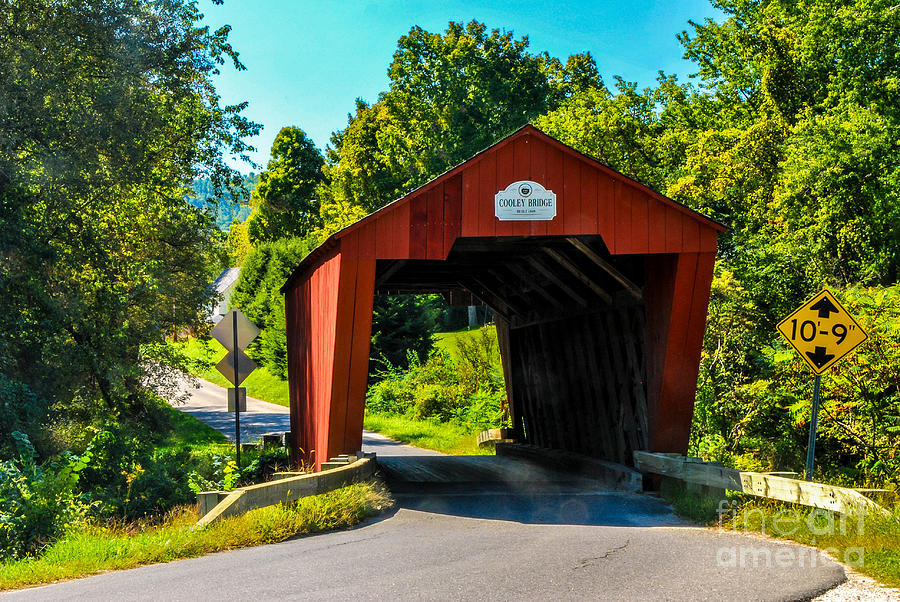 Cooley Covered Bridge Photograph by Mary Carol Story