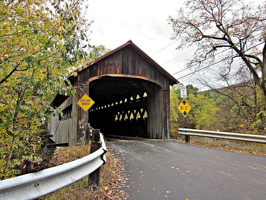 Coombs Bridge in Fall Photograph by MTBobbins Photography