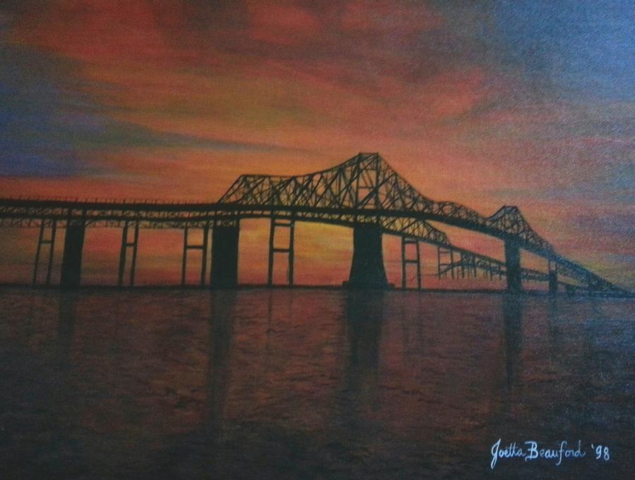 Cooper River Bridge Memories Painting by Joetta Beauford