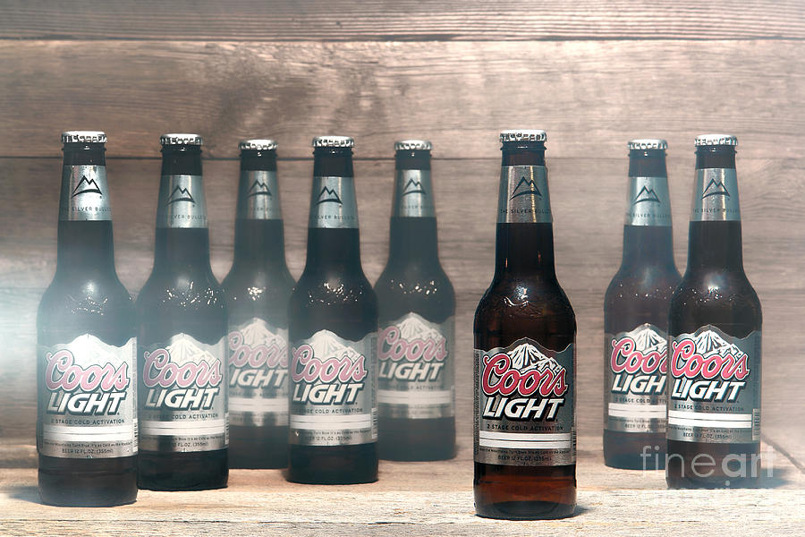 Beer Photograph - Coors Light by Olivier Le Queinec