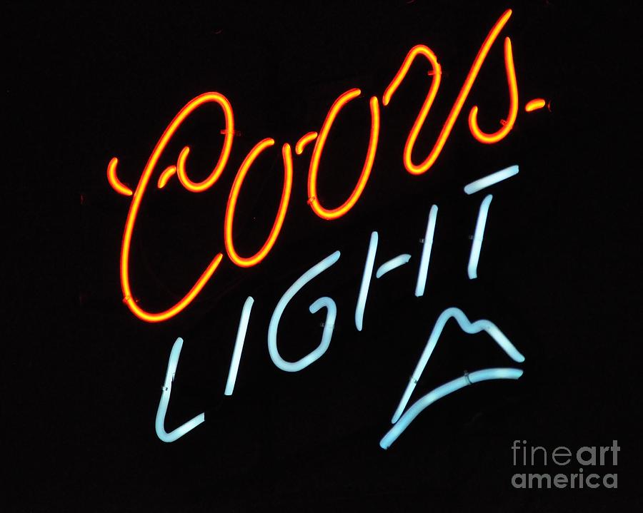 Coors Light Sign Photograph by John Black