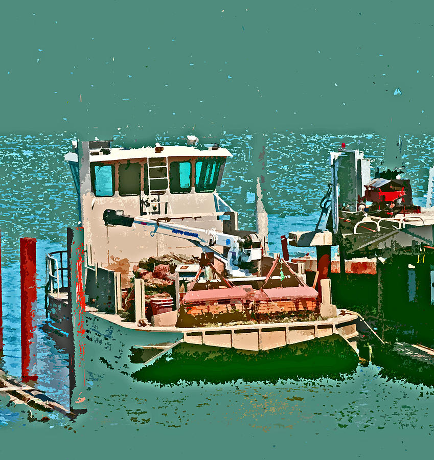 Coos Bay Oyster Farm Digital Art by Joseph Coulombe