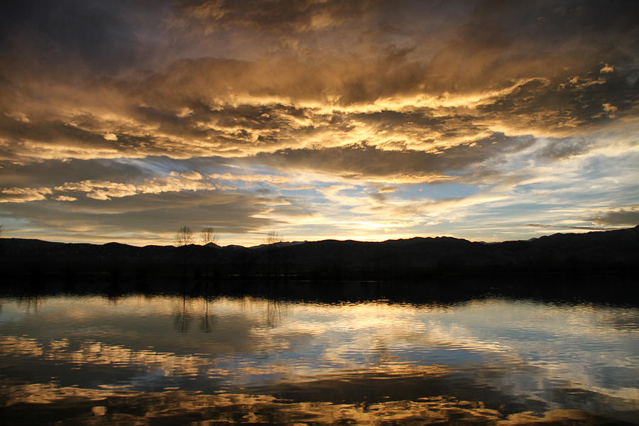 Coot Lake Sunset Photograph by Juli Ellen