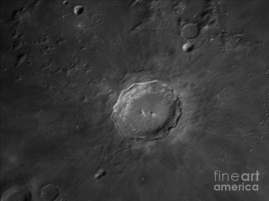 Space Photograph - Copernicus Crater by John Chumack