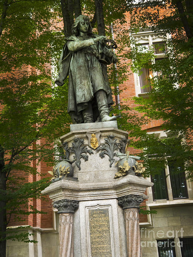 Copernicus Statue in Krakow Photograph by Brenda Kean