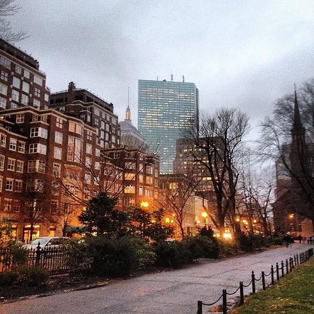Copley Square In The Light Raining. It Photograph by Julian Chen