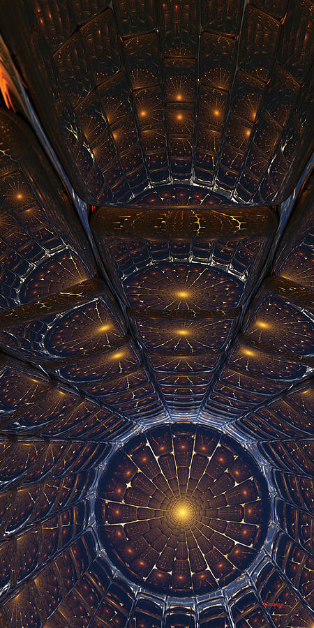 Abstract Digital Art - Copper Cathedral by James Kramer