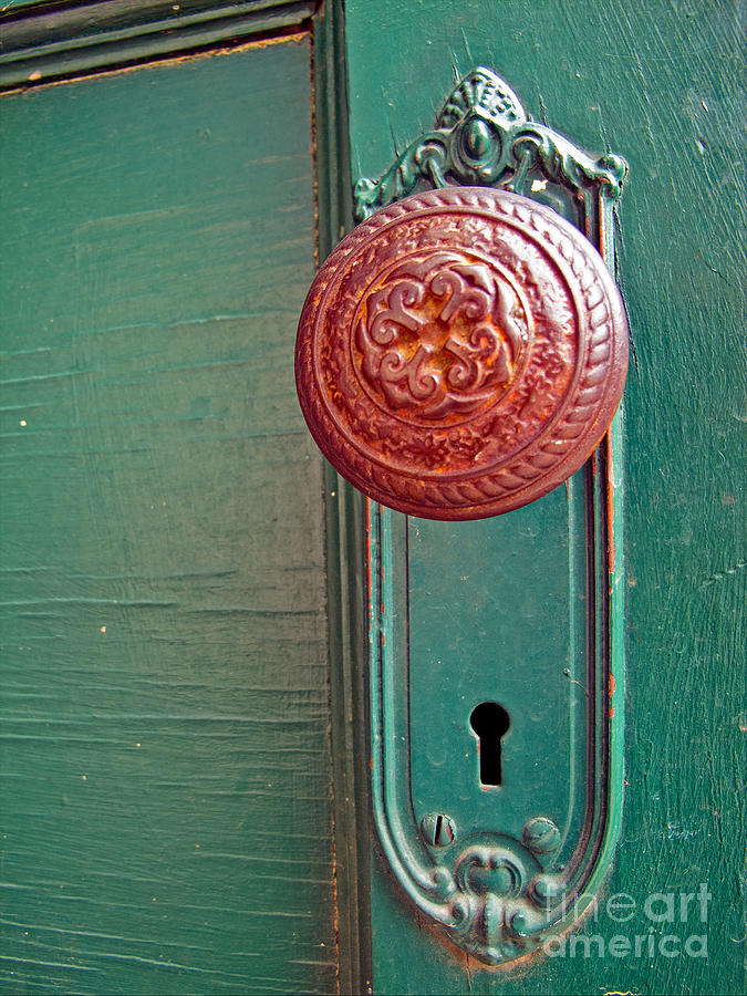 Copper Door Knob Photograph by Kelly Holm