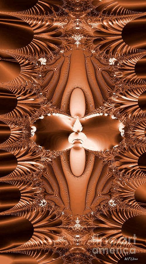 Copper Flame Digital Art by Maria Urso