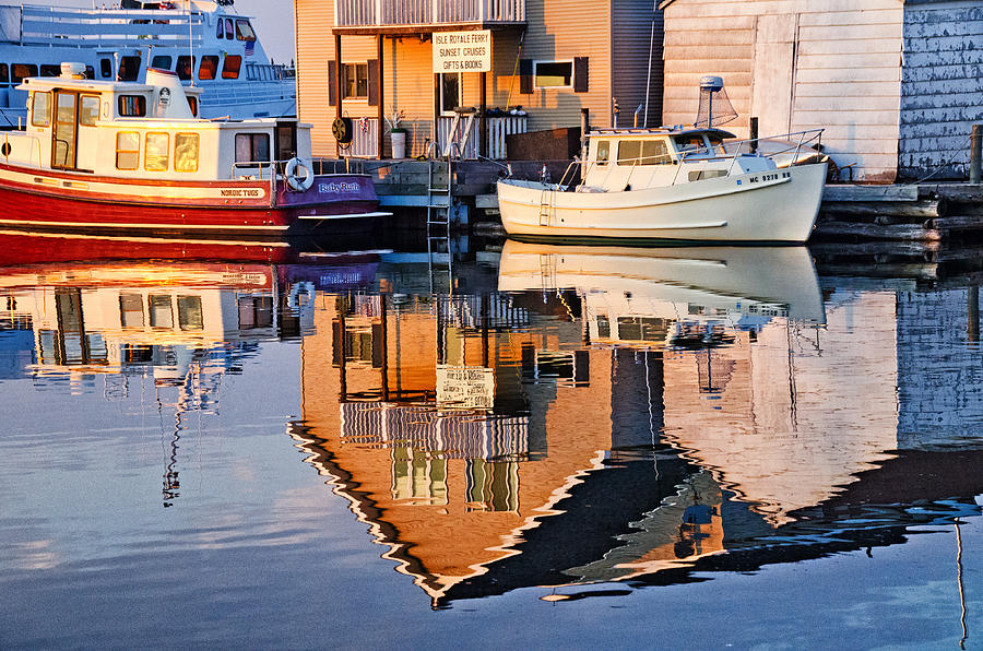 Copper Harbor Reflections Photograph by Winnie Chrzanowski