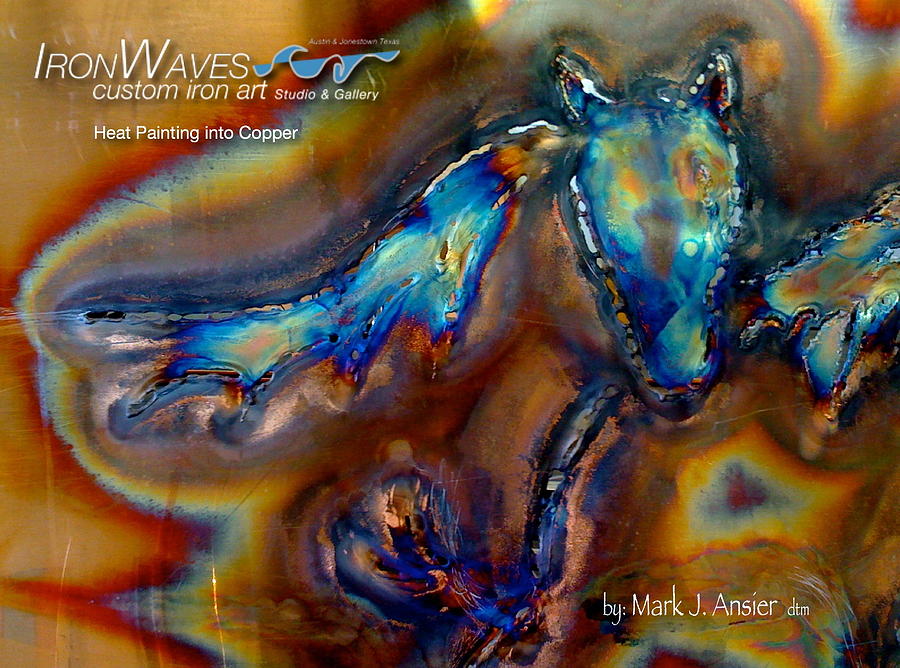 Fish Painting - Copper Horse by Mark Ansier