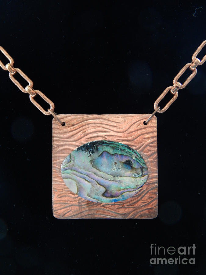 Copper Pearl Pendant Jewelry by Patricia Tierney