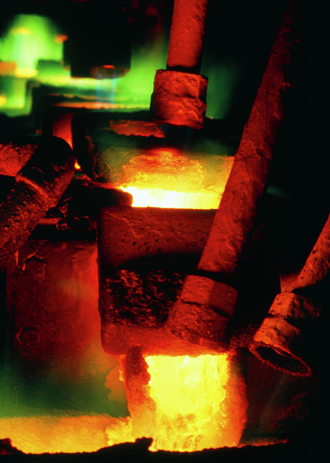 Metallurgy Photograph - Copper Production by Simon Lewis/science Photo Library