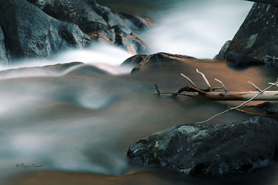 Unique Photograph - Copper Stream 2 by Roger Snyder