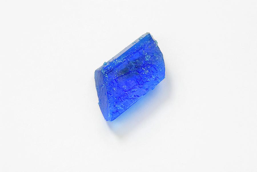 Still Life Photograph - Copper Sulphate Crystal by Trevor Clifford Photography