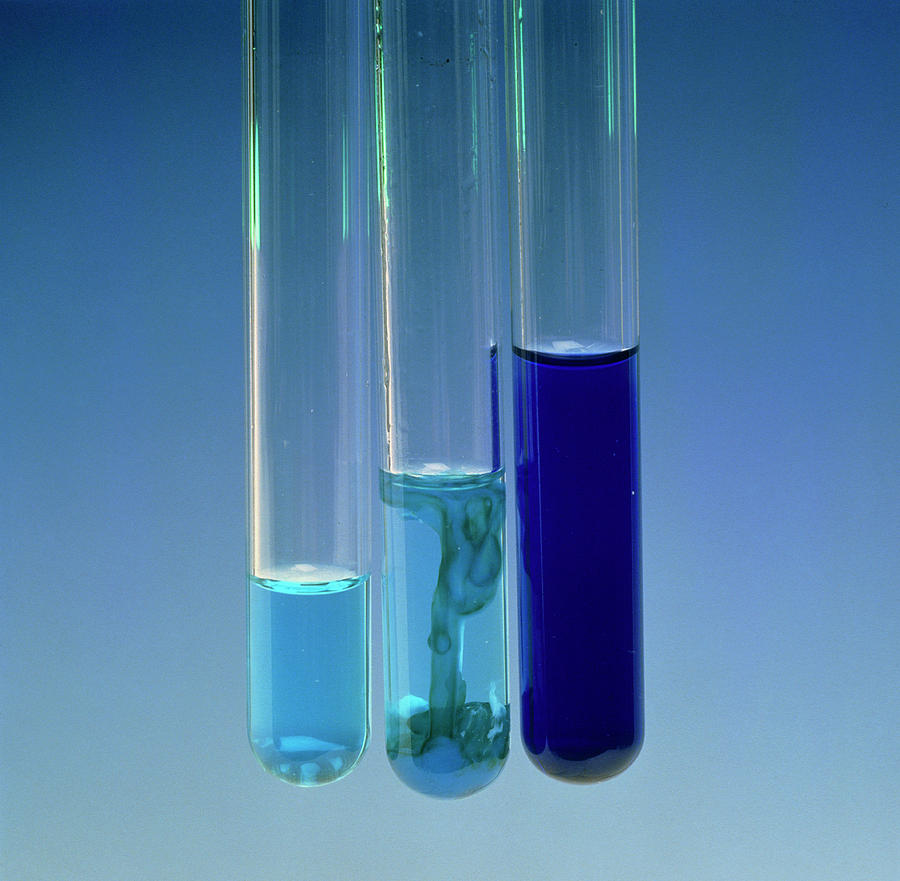 Copper Sulphate Reacts With Ammonium Photograph by Jerry Mason/science Photo Library