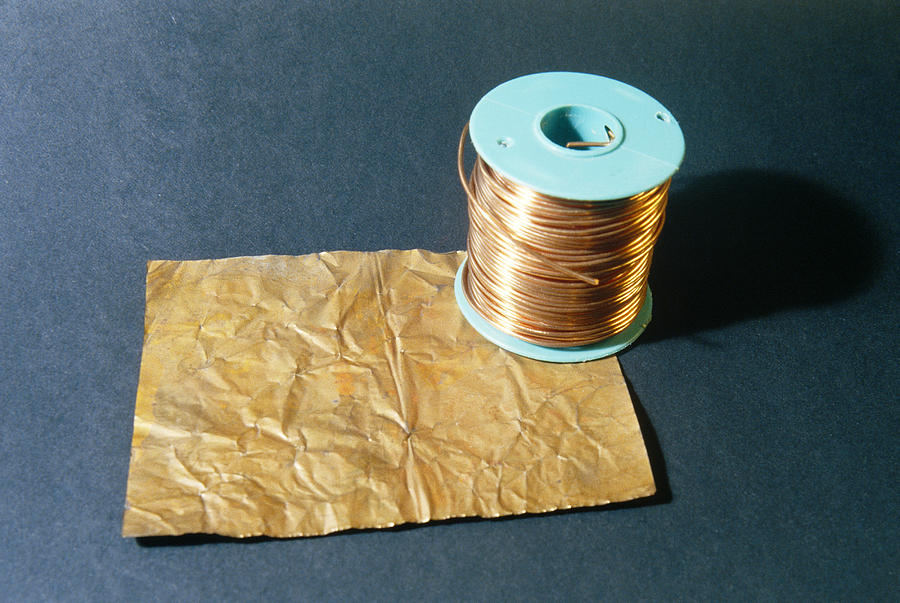 Copper Wire And Sheet Photograph by Richard Treptow