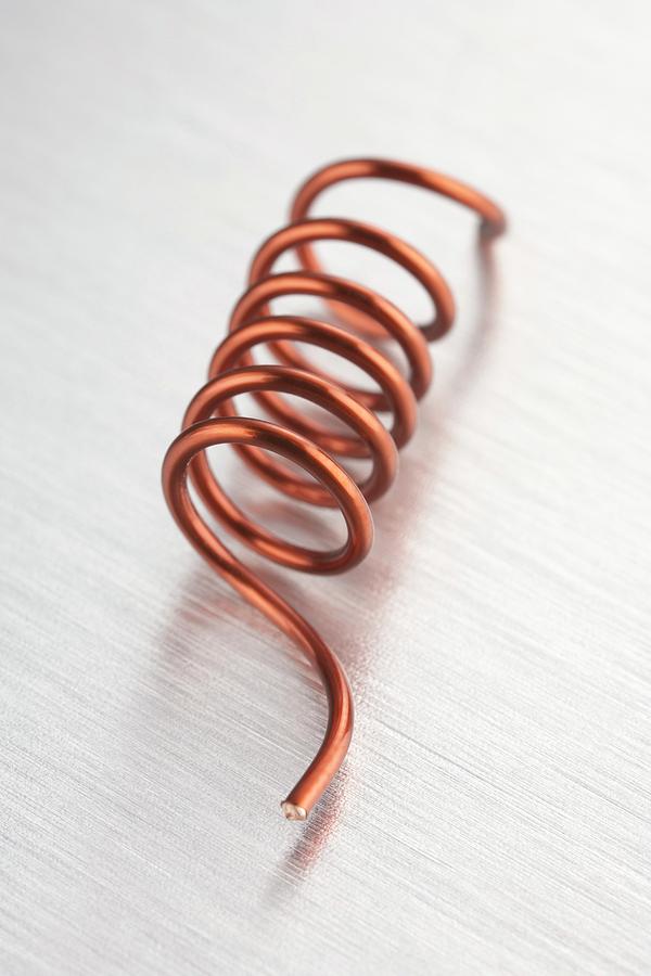 Copper Wire Coil by Science Photo Library