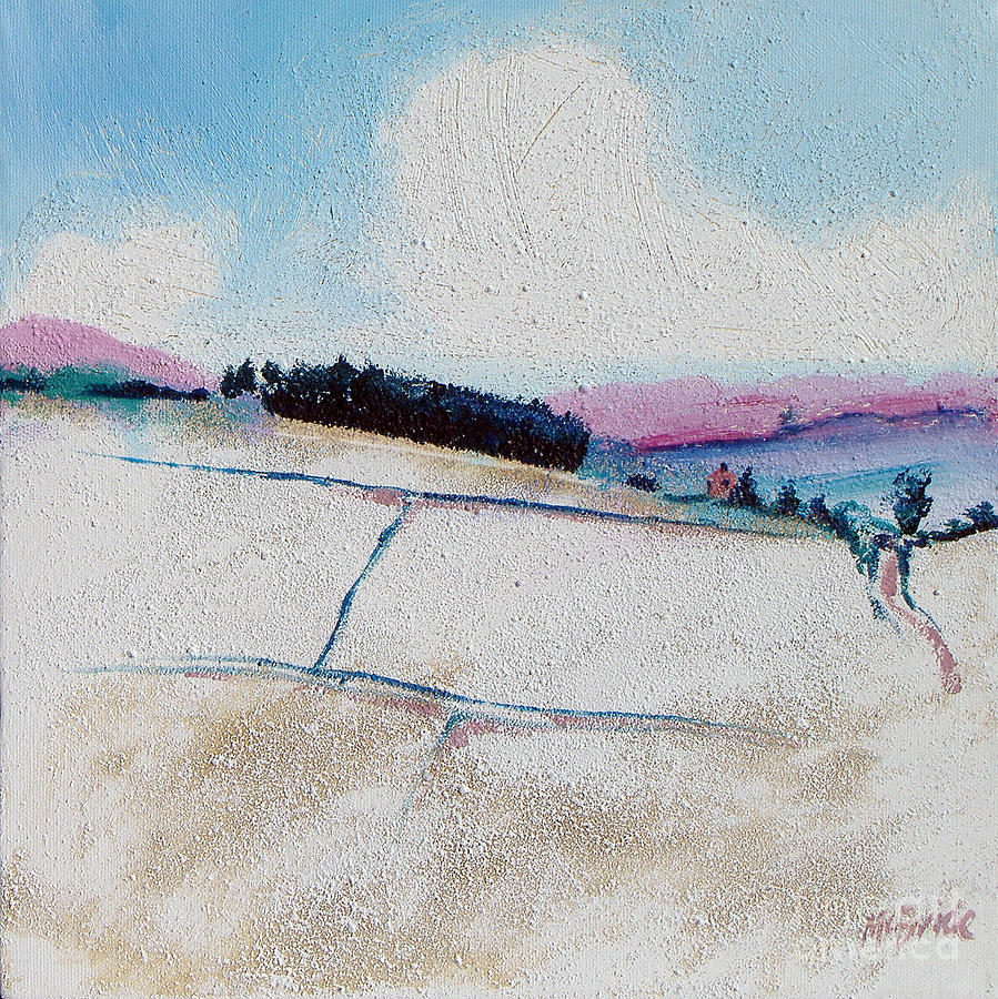 Copse in Snow Painting by Neil McBride
