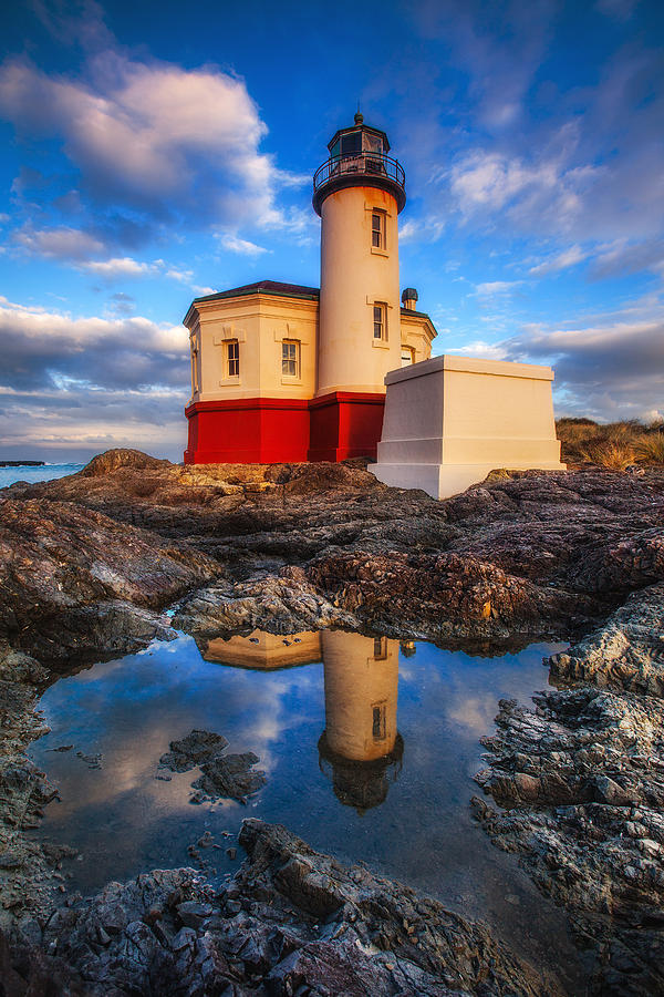 Coquille Lighthouse Photograph by Darren White