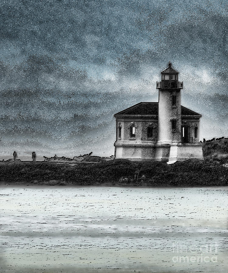 Coquille Lighthouse Drama Photograph by Betty LaRue