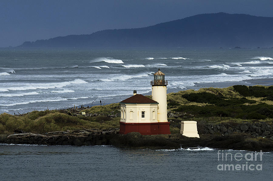 Lighthouse Photograph - Coquille River Lighthouse Oregon 2 by Bob Christopher