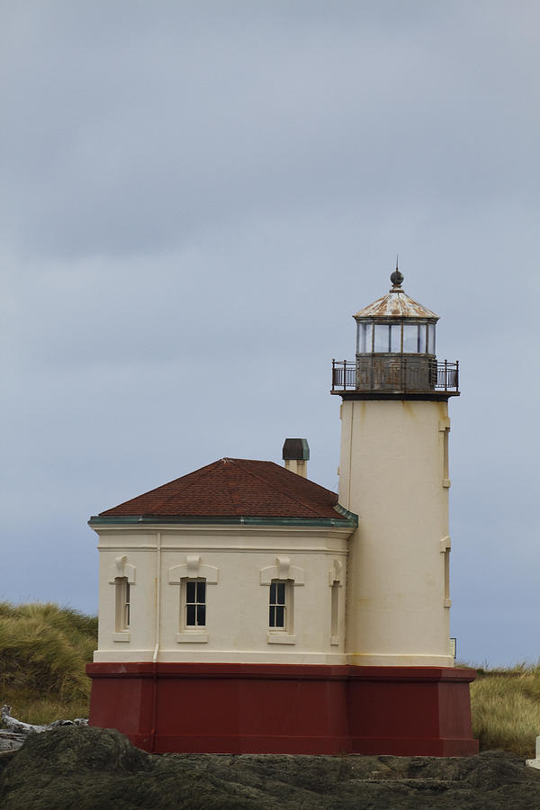 Lighthouse Photograph - Coquille River Lighthouse 1 D by John Brueske