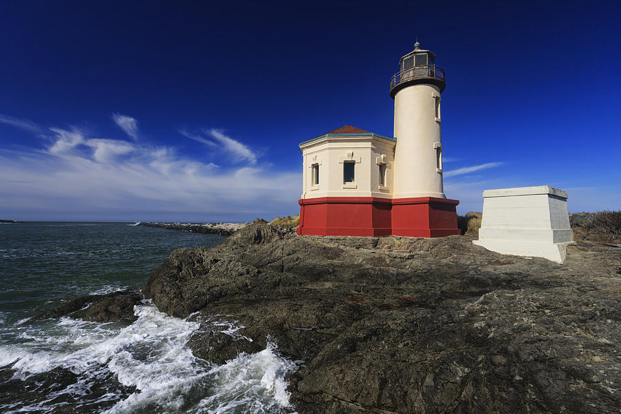 Architecture Photograph - Coquille River Lighthouse 3 by Mark Kiver