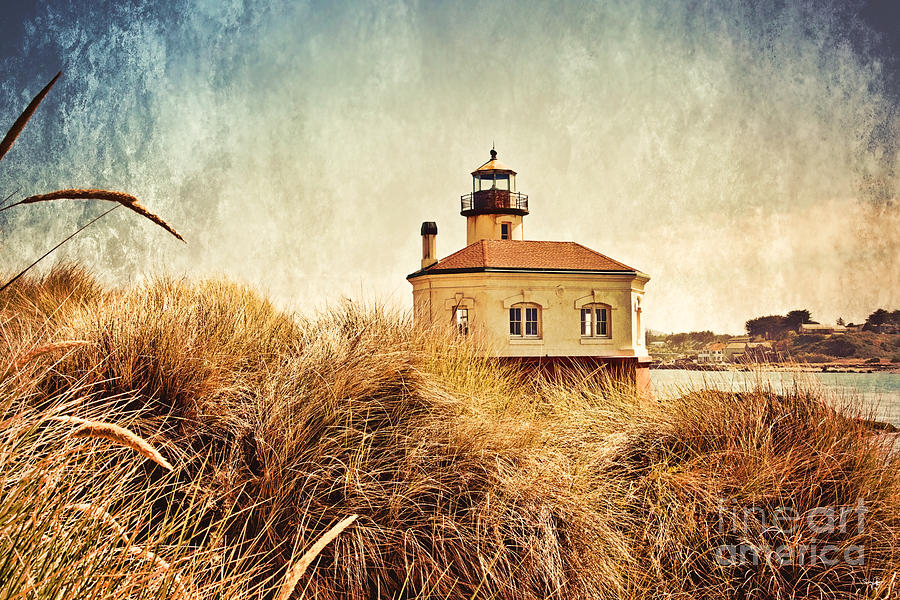 Coquille River Lighthouse - texture Photograph by Scott Pellegrin