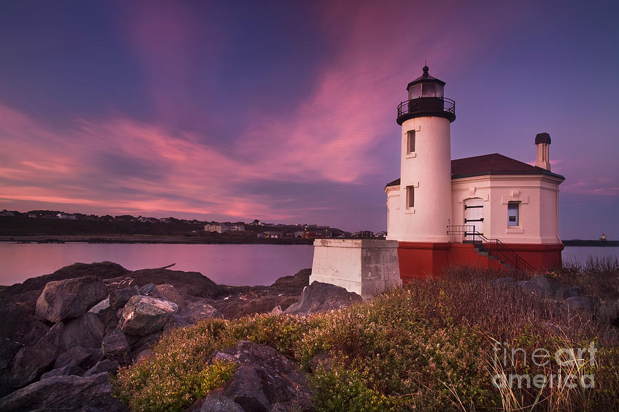 Coquille River Lighthouse Photograph by Sean Bagshaw