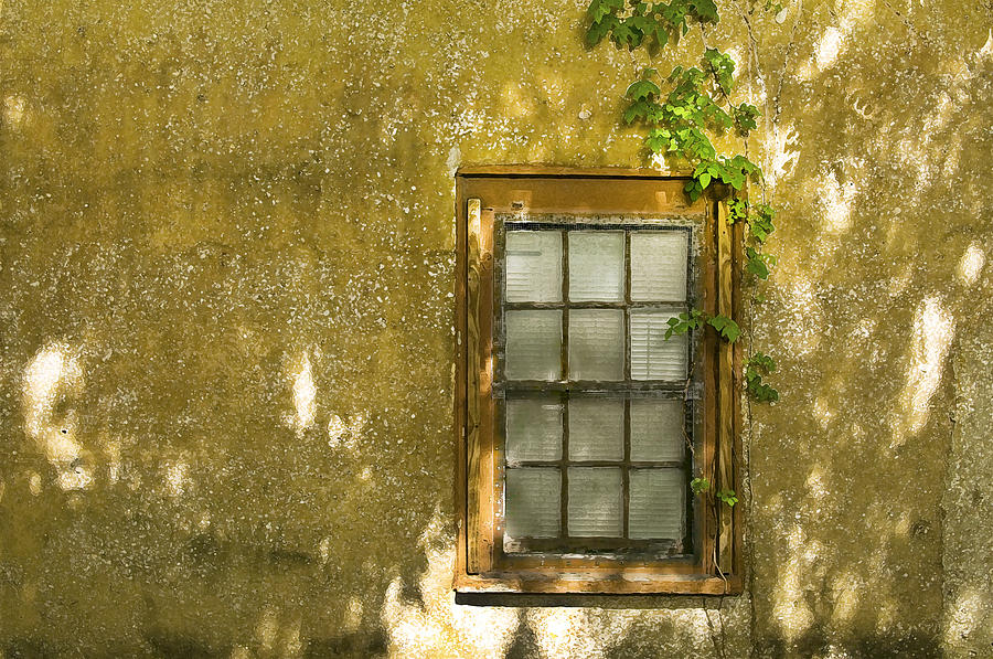 Coquina Photograph - Coquina Wall and Window by Rich Franco