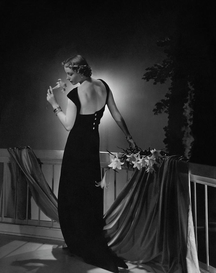 Cora Hemmet Wearing A Vionnet Gown Photograph by Horst P. Horst