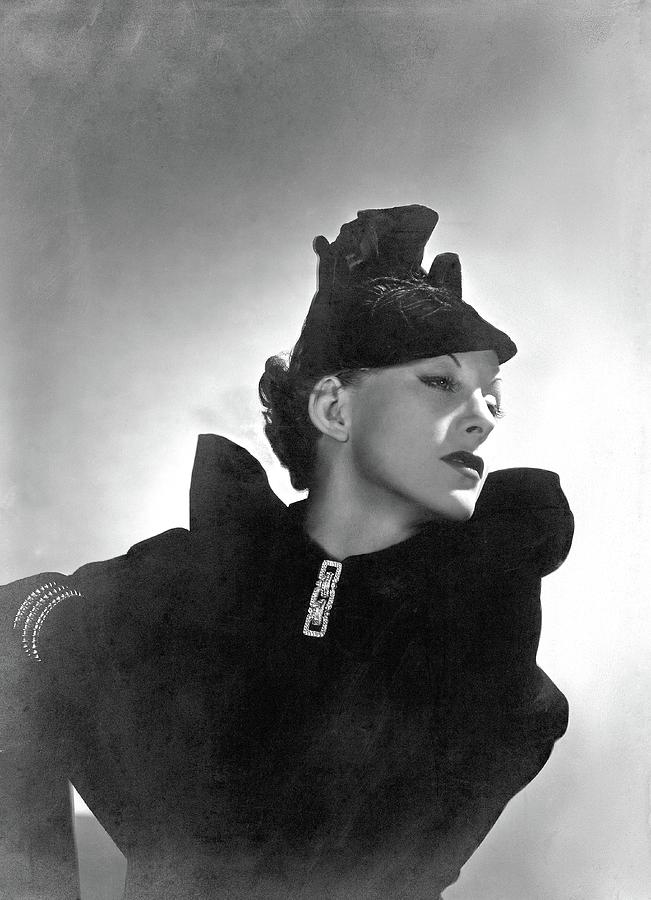 Cora Hemmet Wearing Reboux And Boucheron Photograph by Horst P. Horst
