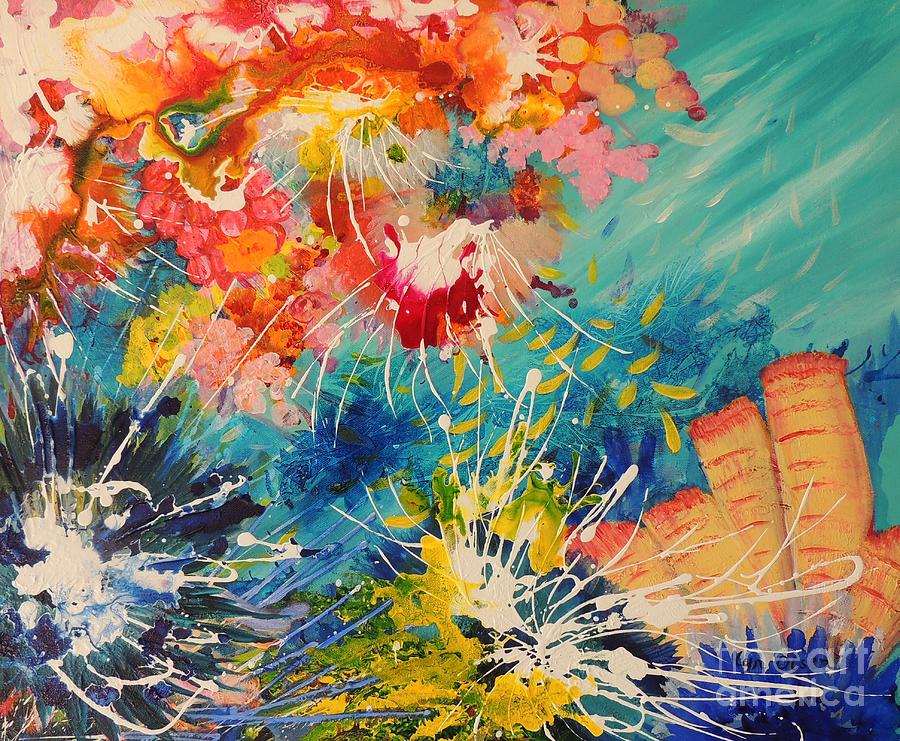 Coral Madness Painting by Lyn Olsen